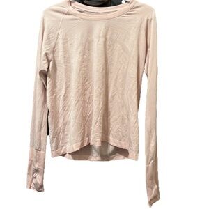 Lululemon Athletica Swiftly Tech Light Pink Long Sleeve Size 14